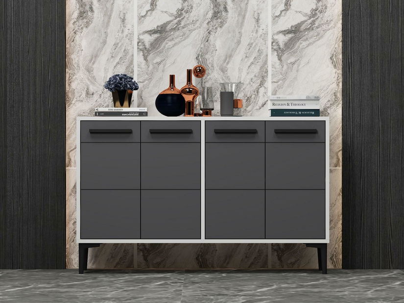 Komoda Daduko (bijela + antracit)