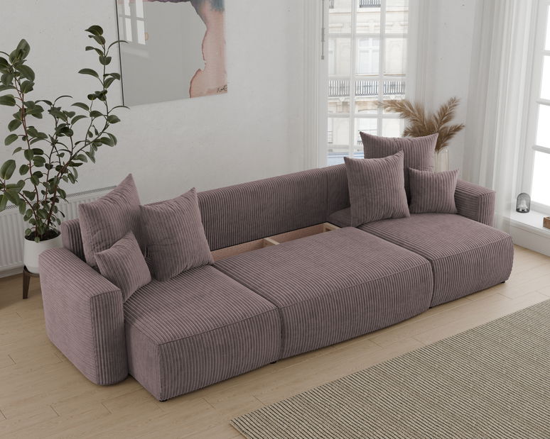 Kutna garnitura Denia U (tamnosmeđa)