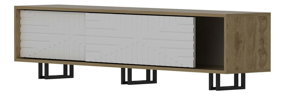 TV stolić/ormarić Askalia (hrast + bijela)