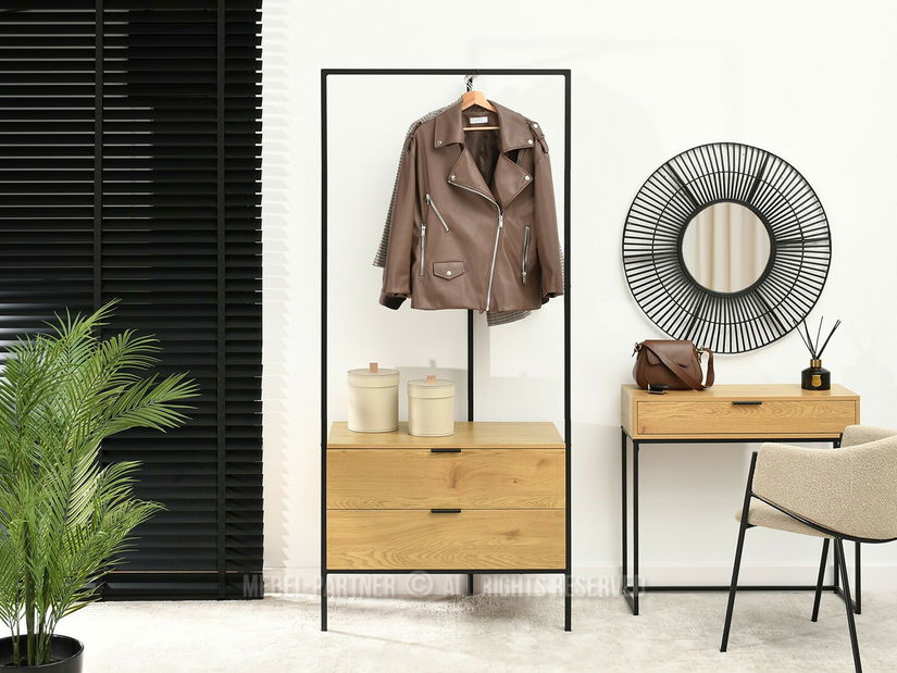 Regál Tejido (dub + čierna)