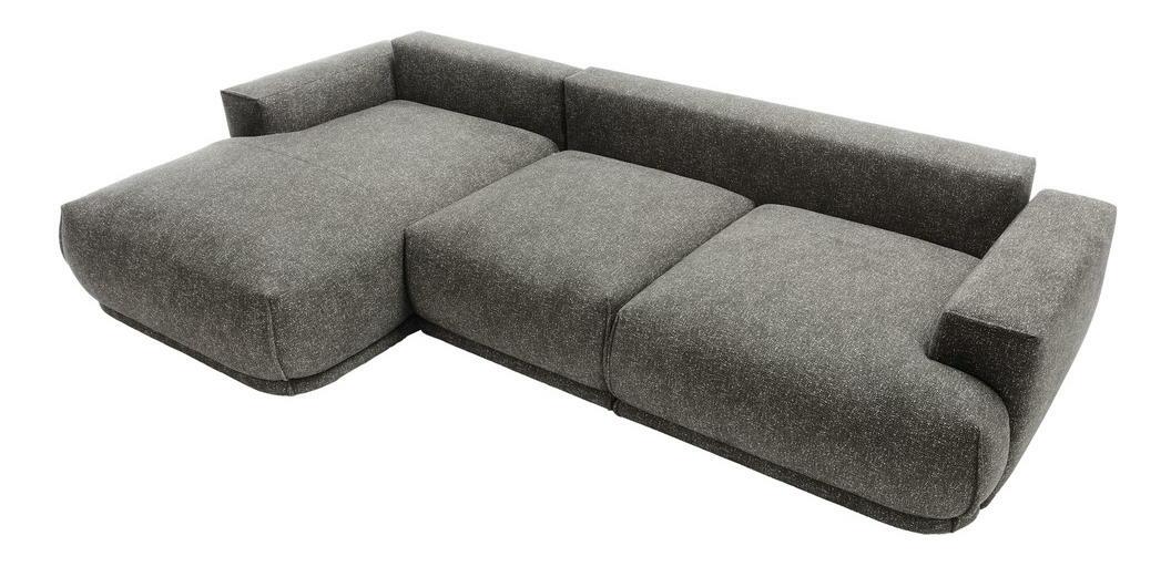 Sarokkanapé Dita (B) (szürke + fekete) 