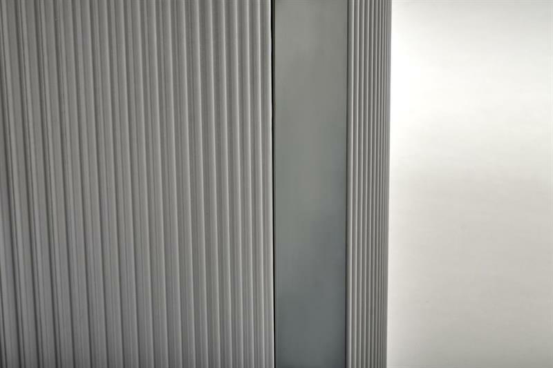 Széthúzható étkezőasztal 160-220 cm Dara (fehér márvány + fekete + szürke) (6 8 fő részére)