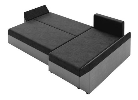 Kutna garnitura Poltosa (tamnosiva + crna)