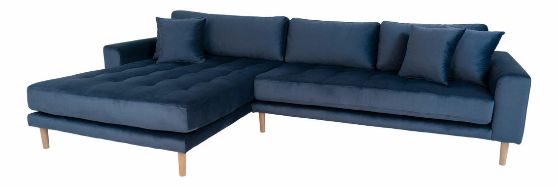 Rohová sedacia súprava (L) Lvaveriaora (tmavomodrá)