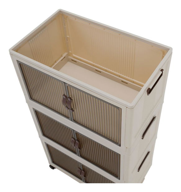 Ormarić Pillia 2 (bijela + smeđa)