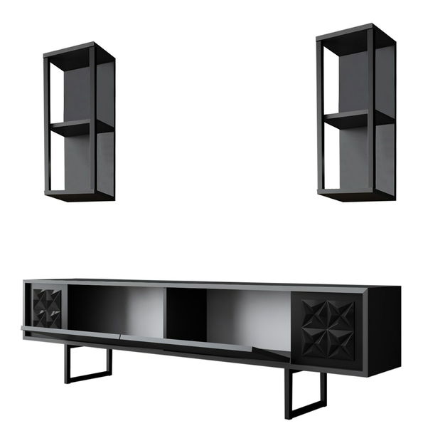 Nappali fal Buon 1 (antracit + fekete)