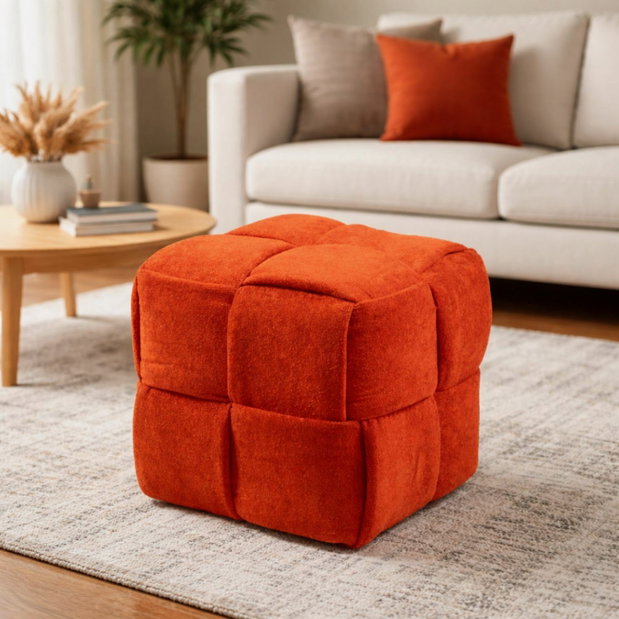 Taburetka Knitte (oranžová)