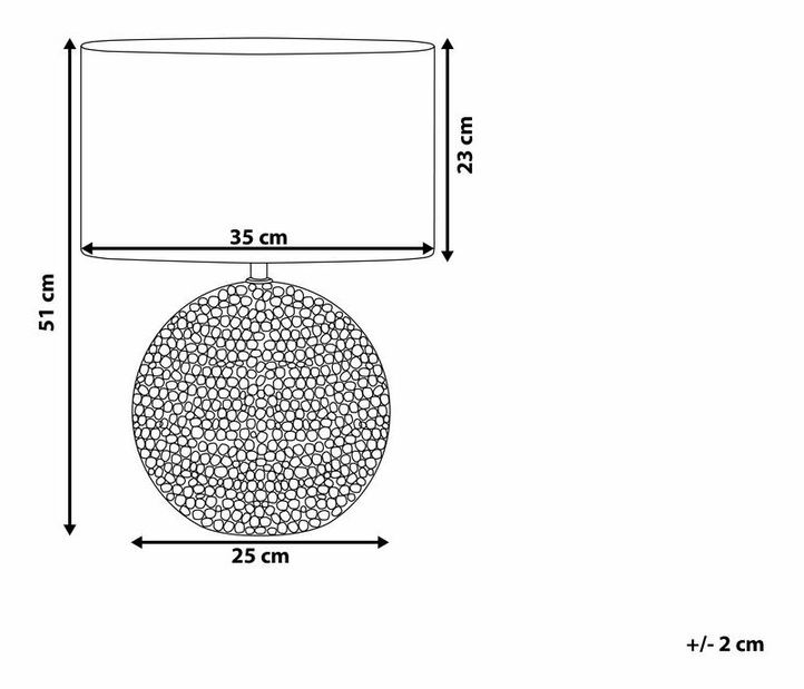 Asztali lámpa Nicosia (ezüst)