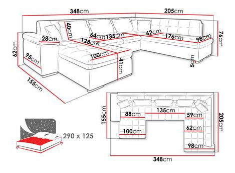 Kutna garnitura Talia (srebrna)
