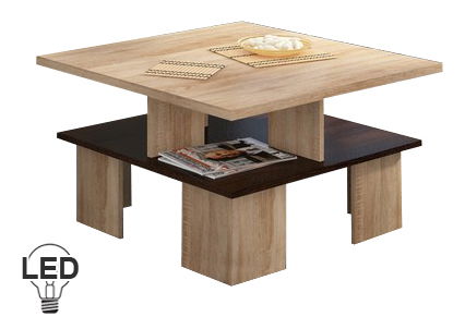 Stolić za kavu Sudbury 1 (sonoma svijetla + tamna) 