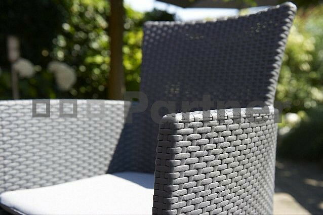 Záhradná zostava Havana 1+6 (antracit) (um. Ratan)