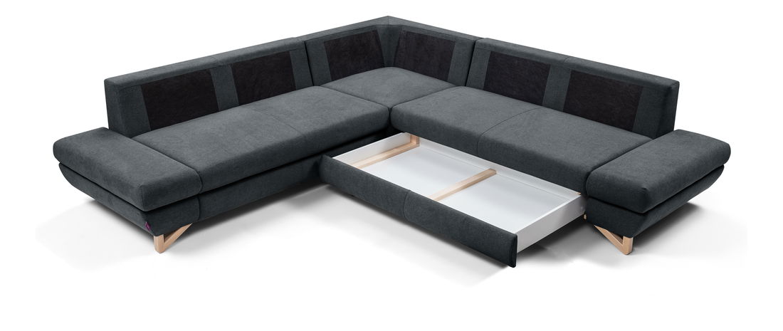 Rohová sedacia súprava Aveley III (antracit) (P)