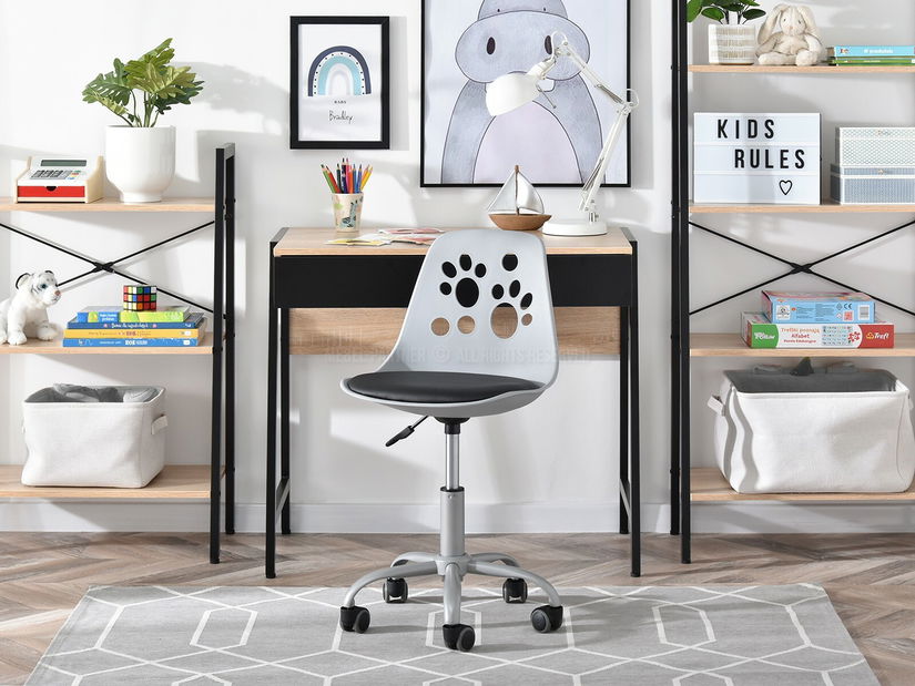 Detská stolička Footy (šedočierna + sivá)