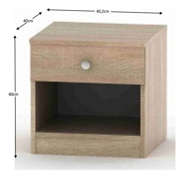 Noćni stolić Breanna 2 BE02 10 0 