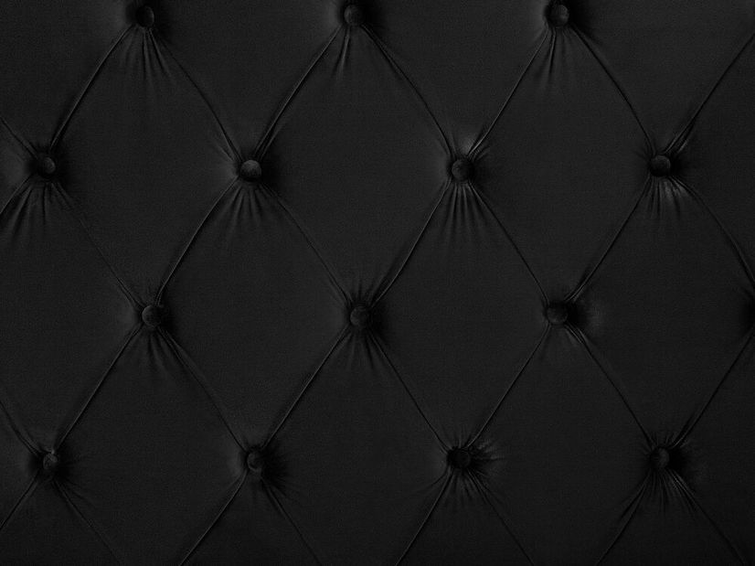 Bračni krevet 140 cm Aidan (crna) (s podnicom)