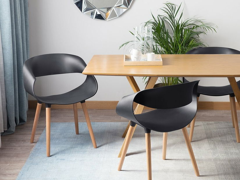 Set 2ks. jedálenských stoličiek Charm (čierna)