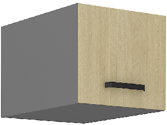 Dulap superior de bucătărie Scarmi 40 NAGU 36 1F (Antracit + Herringbone scandi)