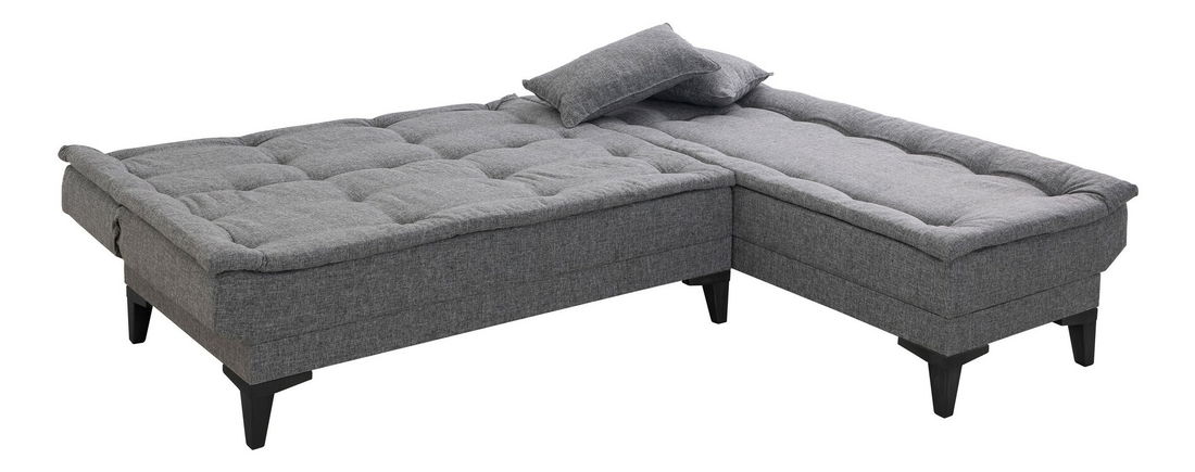 Sarokkanapé Santic (sötétszürke)