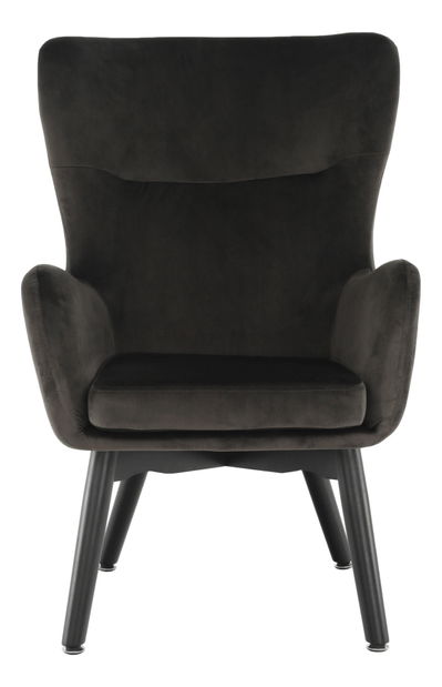 Dizajnové kreslo ušiak Terika (sivohnedá)