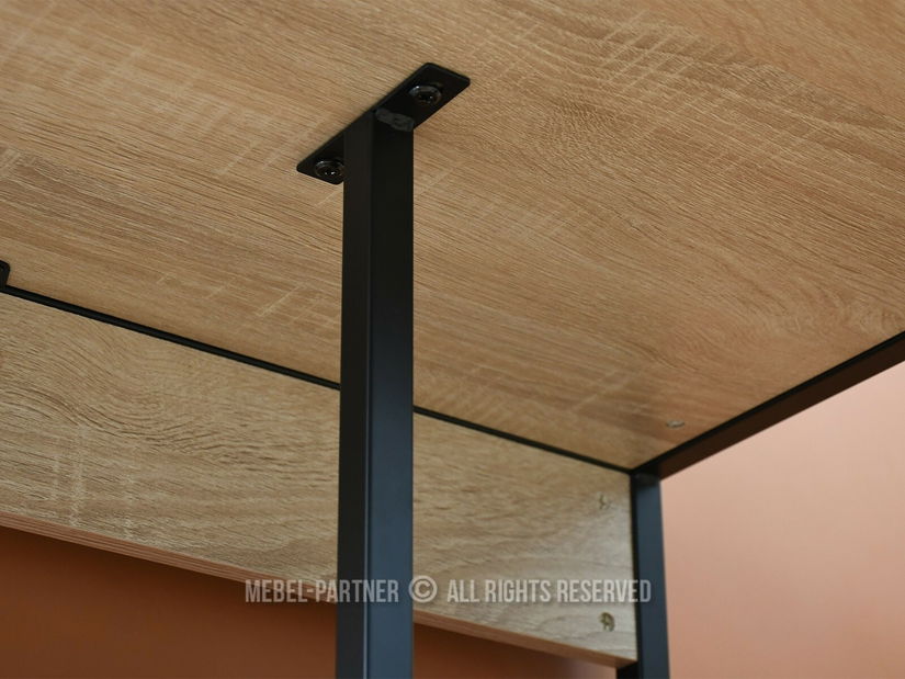 Barski set Everet (sonoma + crna) (za 2 osobe)