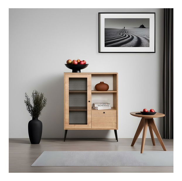 Szekrény Bonny (tölgy + fekete)