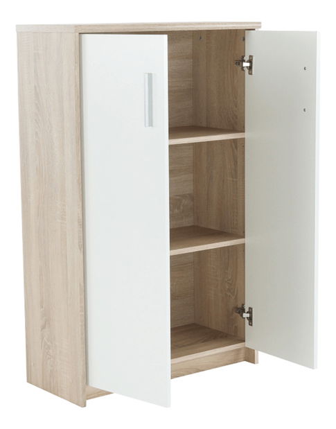 Skrinka Hansa 2 NEW 13 JH112 (dub sonoma + biela)