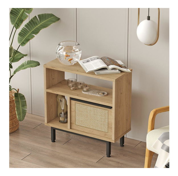 Príručný stolík Nimelo 5 (orech + dub)