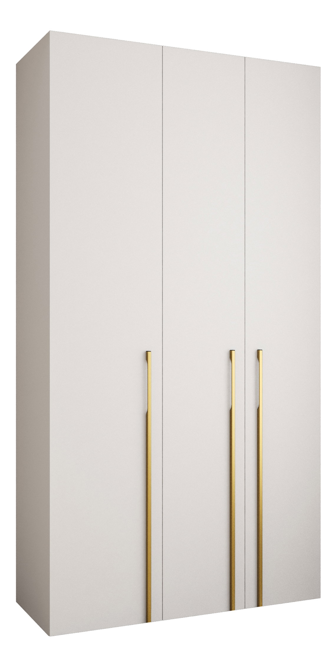 Ruhásszekrény 130 cm Carmela 50-3 (fehér + arany)