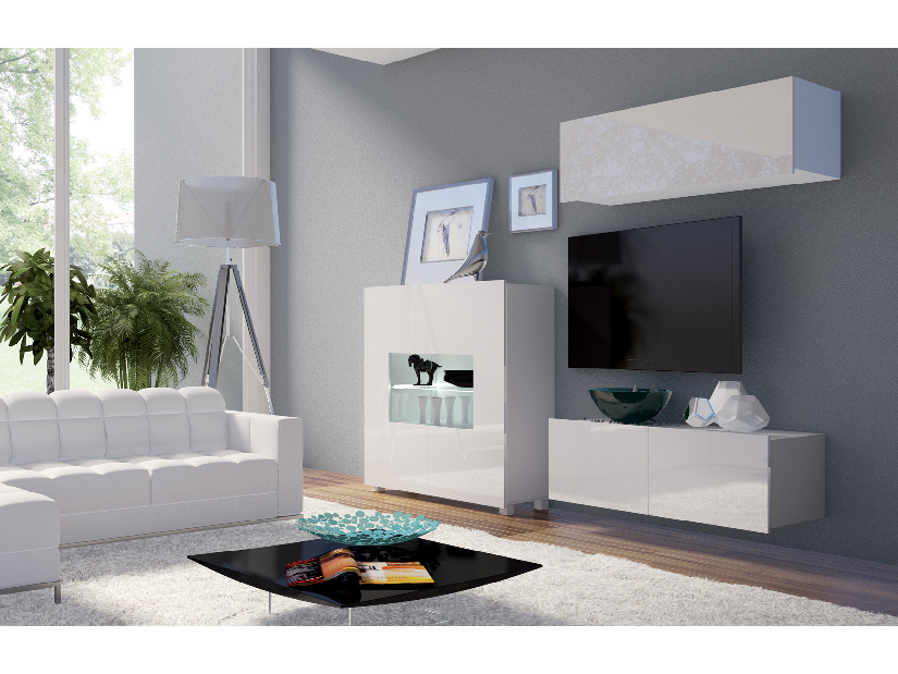 Mobilier living Calabria C9 (Alb) (fără iluminat)