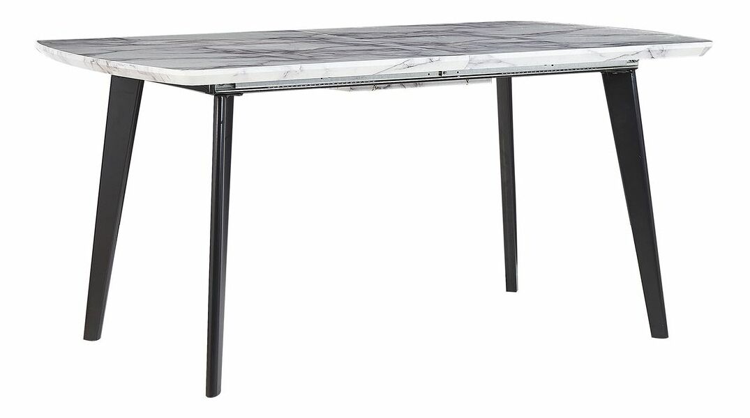Masă sufragerie MATTILDA (gri + negru) (pentru 6 până la 8 persoane)
