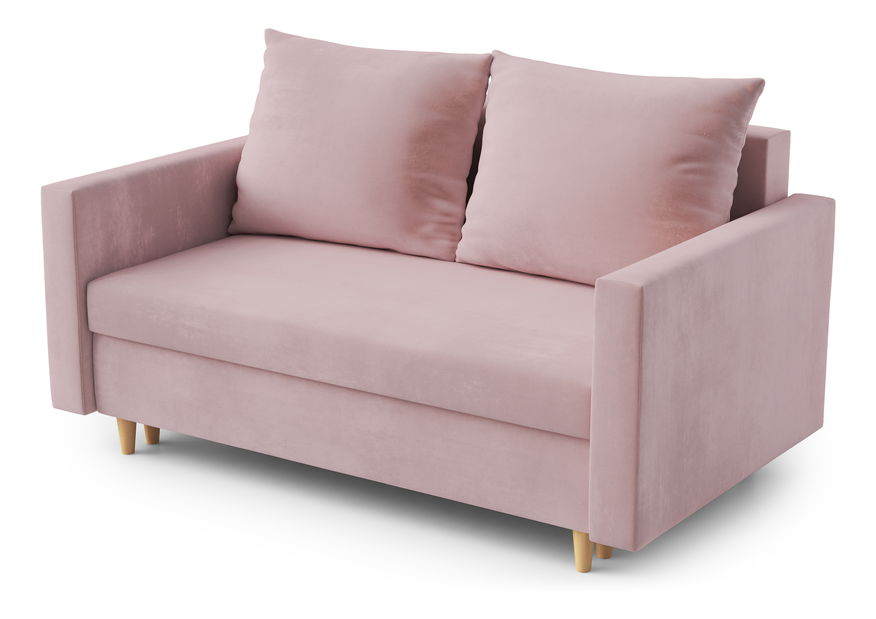 Canapea două locuri Louis (roz)