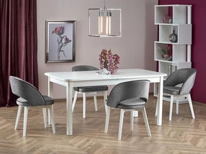 Masă de sufragerie extensibilă 160-228 cm Fapo (alb) (pentru 6 8 persoane)