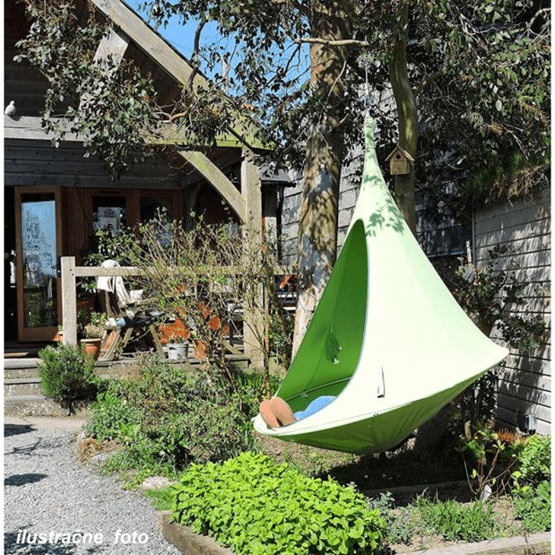 Závesné hojdacie kreslo 150x150 Klarina (zelená)