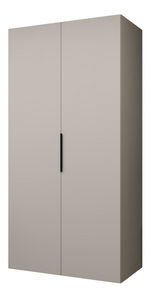 Ormar za garderobu 100 cm Mirabella 1 (kašmir + crna)