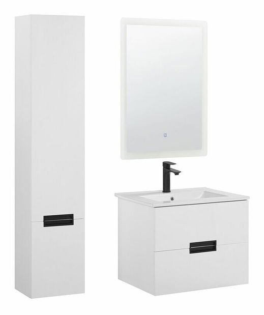 Fürdőszoba szekrény Valo 11 (dió + fehér)