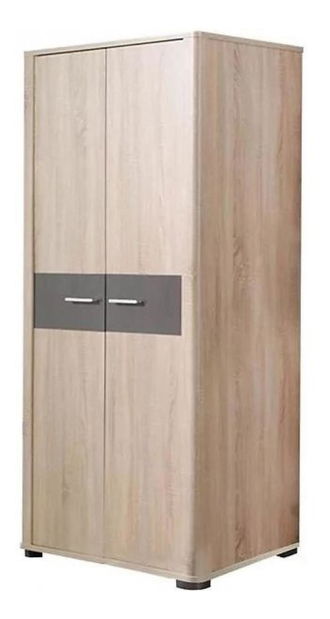 Šatníková skriňa Fishburn F1 (sonoma + grafit)