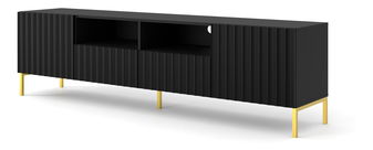 TV szekrény/asztal 200 2D2S Warsaw (fekete + arany)
