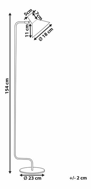 Suport lampă Ruminda (negru) 