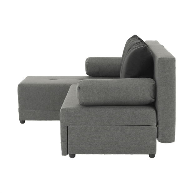 Colțar de grădină Maxius (gri + negru) (S)