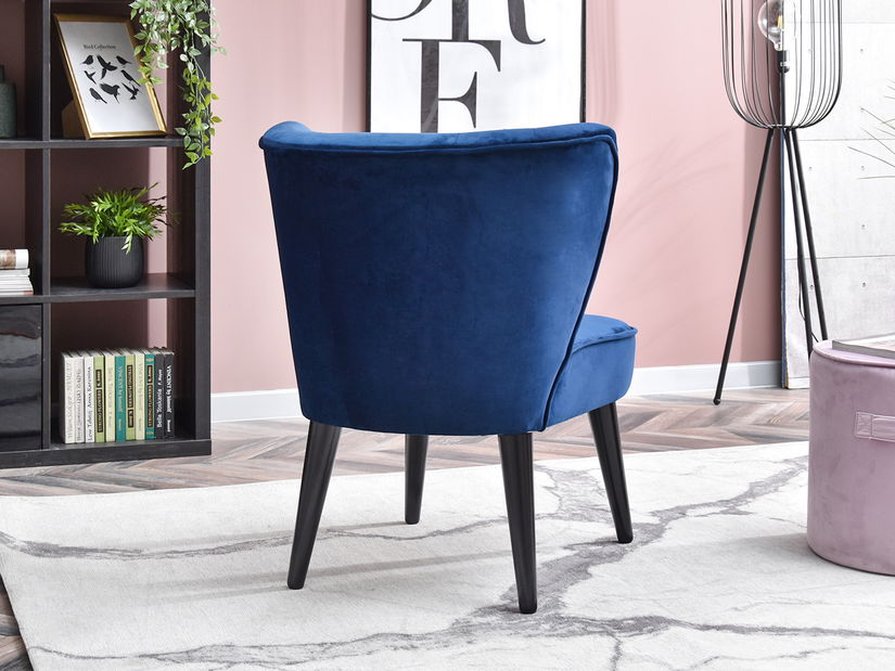 Relaxačné kreslo Arginteno (tmavomodrá + čierna)