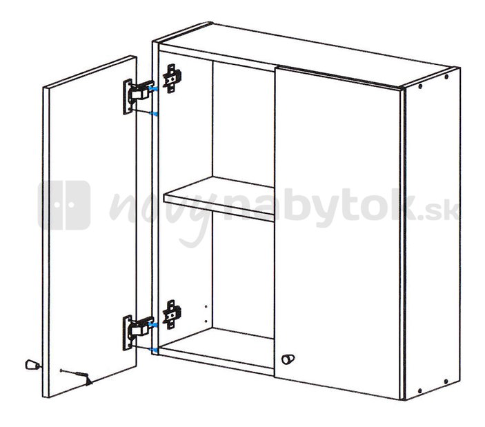 Kúpeľnová skrinka Luna Lu 08 *výpredaj