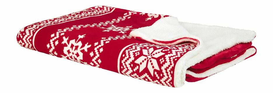 Pătură 200x200 cm VATENA (roșu)