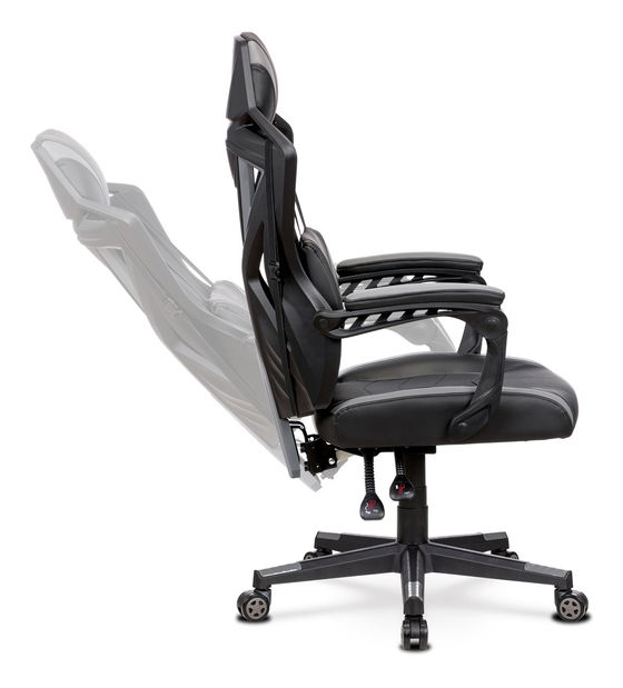 Fotoliu de birou/gaming Yarbun-Y322-GREY (Negru + Gri)