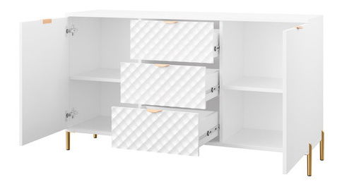 Komoda Fetta 2D3SZ (biela)