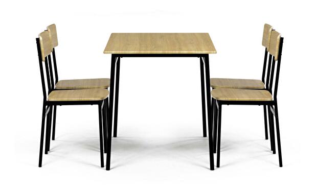 Set mobilier sufragerie Anasagasti 2 (stejar sălbatic) (pentru 4 persoane)