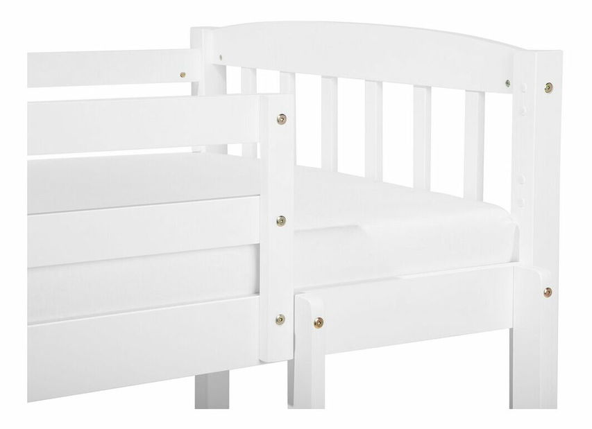 Poschodová posteľ 90 cm REWIND (s roštom) (biela)