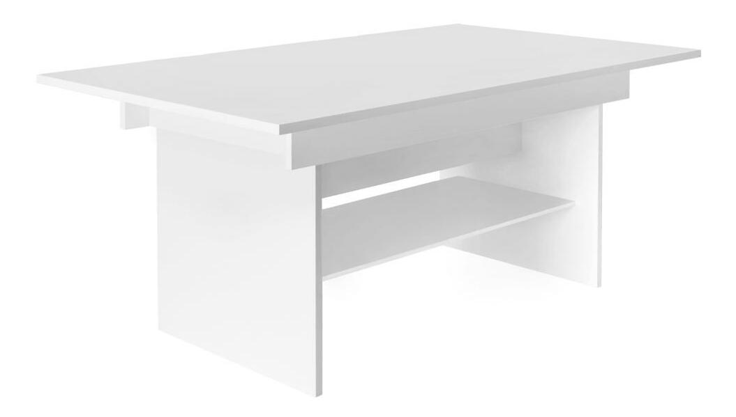Rozkladací jedálenský stôl Likud (biela) (pre 4-6 osôb)