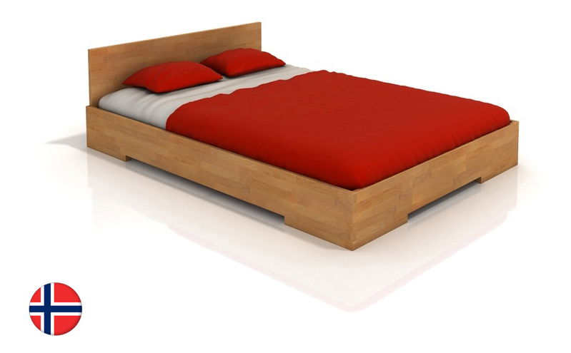 Manželská posteľ 160 cm Naturlig Kirsebaer (buk) (s roštom)