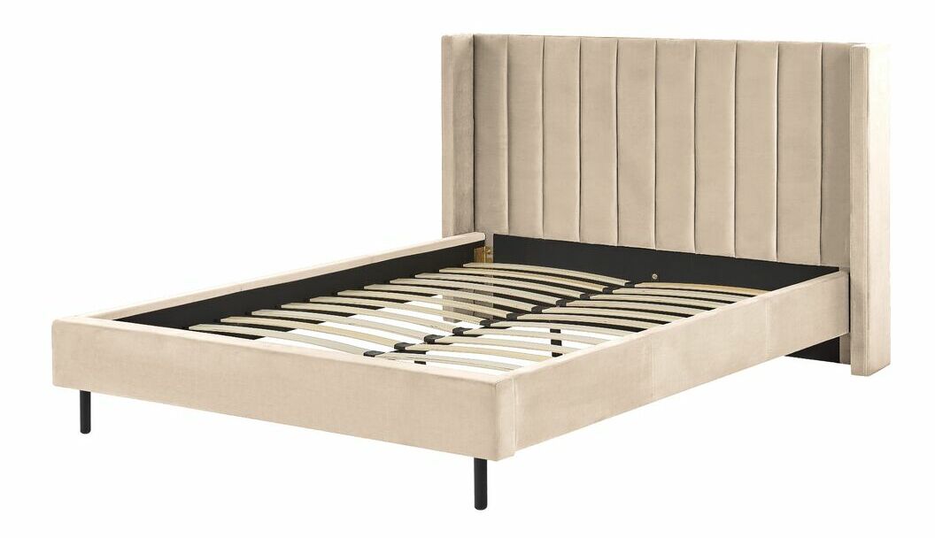 Manželská posteľ 160 cm Vue (béžová) (s roštom)