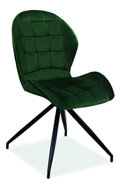 Jedálenská stolička Hiram (zelená + čierna)